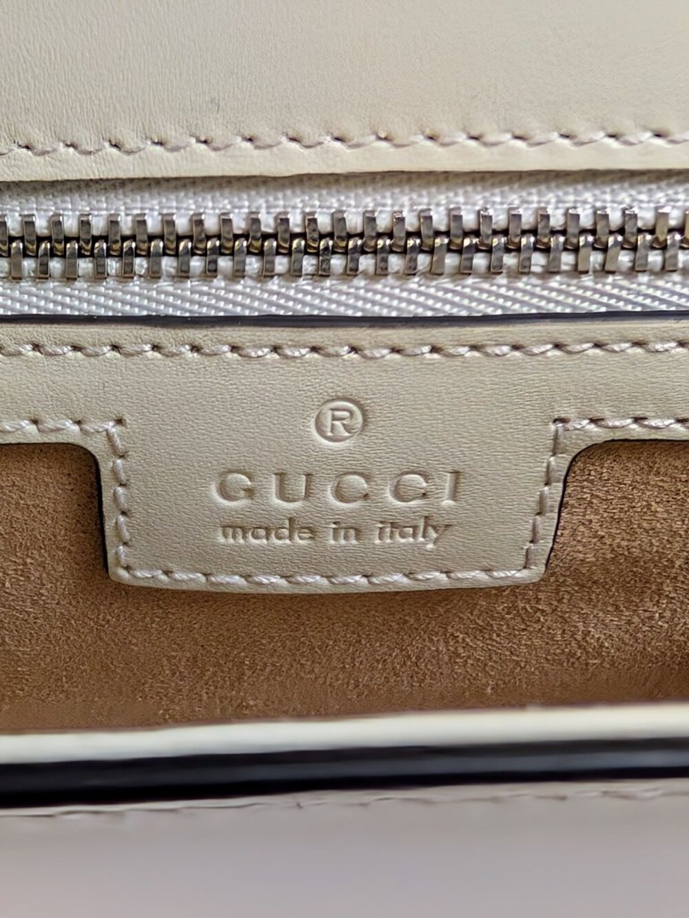 Gucci Ivory Off-White Calfskin Blondie Small Leather Top-Handle Shoulder Bag - Picture 10 of 11